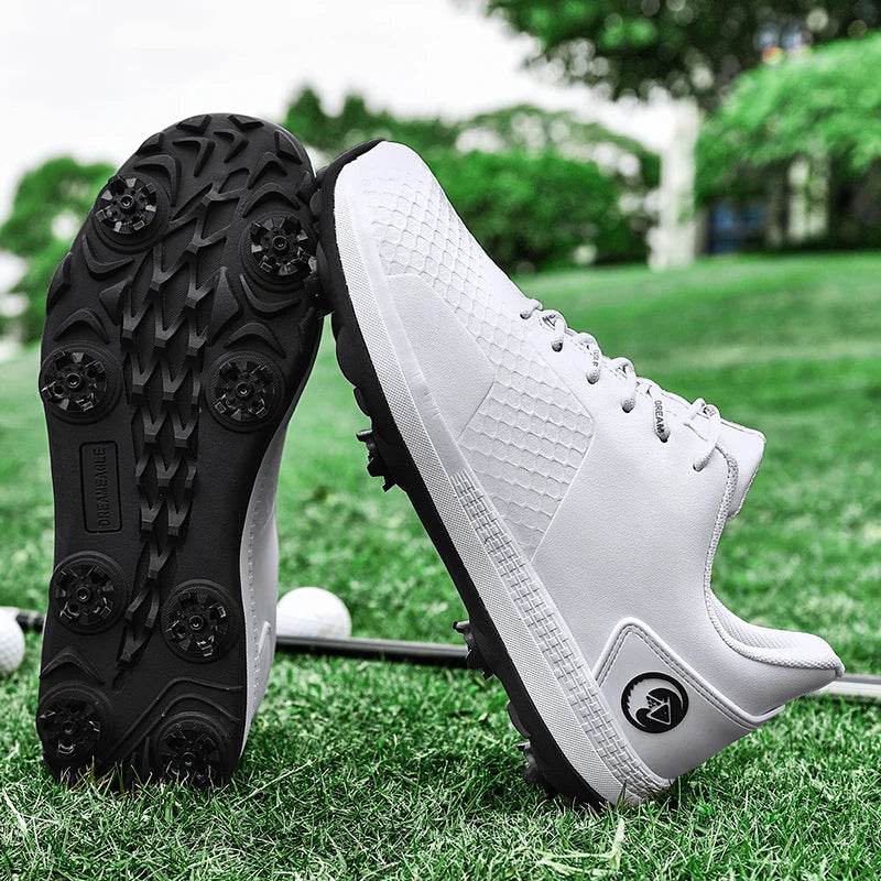 Professional Casual Golf Shoes Outdoor Waterproof Non-Slip Golf Sneakers Men Luxury Athletic Golfer Footwear Golfing Sport Shoes - KICKSTART