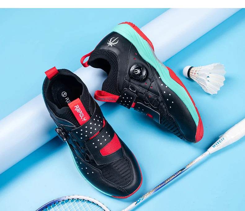 Men Badminton Sport Shoes Quick Lacing Men Volleyball Sneakers Non-slip Women Table Tennis Shoes Outdoor Tennis Footwear A88 - KICKSTART