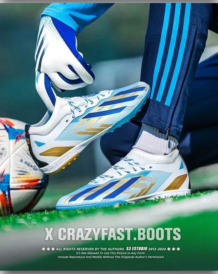 Original New Men Football Shoes Professional Grass Training TF/FG Soccer Shoes Society Cleats Indoor Fast Football Field Boots - KICKSTART