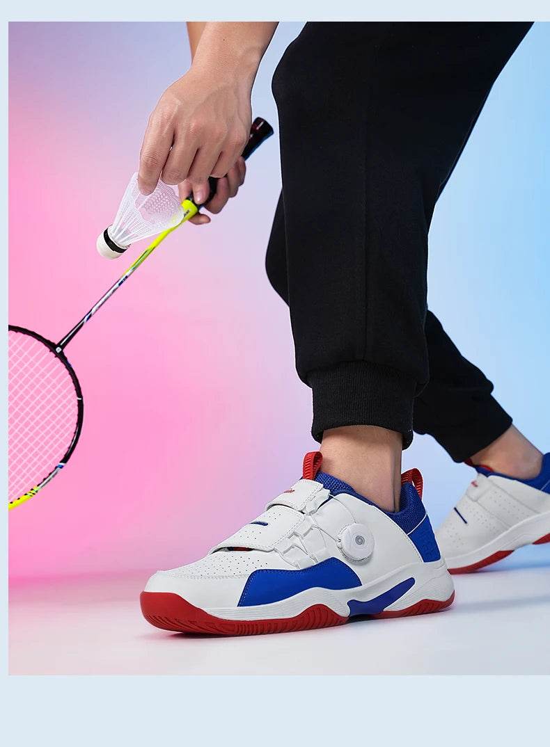 New Trendy Men's Volleyball Shoes, Lightweight and Comfortable for Outdoor Fitness, Quick Tie Up Badminton Shoes - KICKSTART