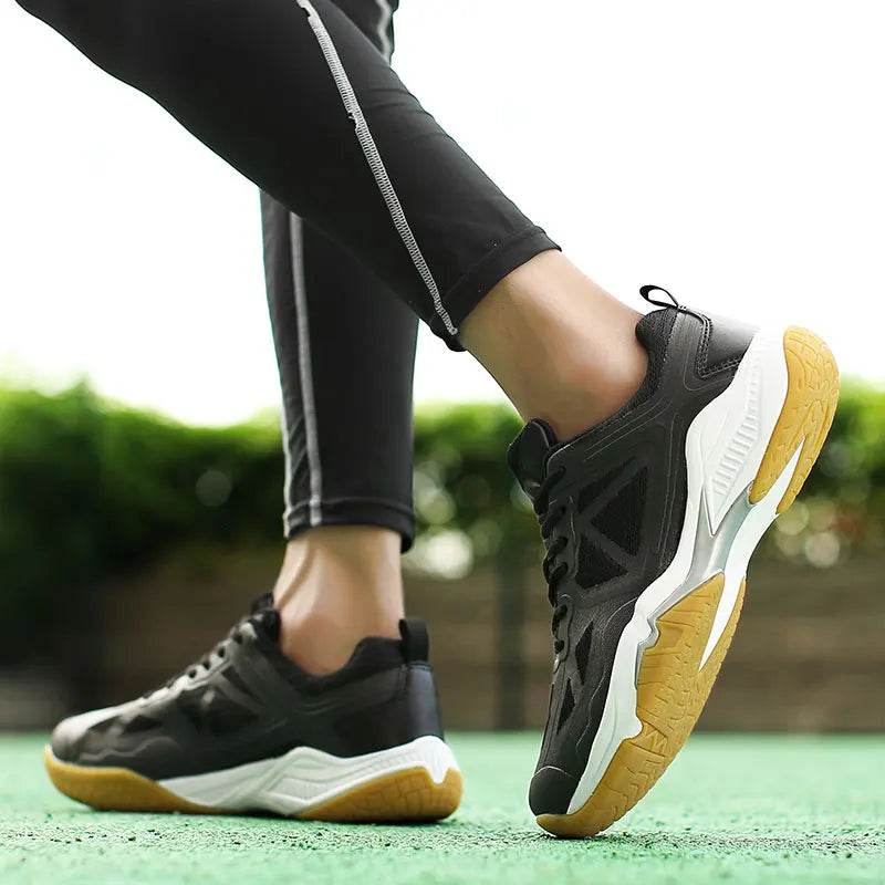 2024 Professional Volleyball Shoes Men's and Women's Mesh Breathable Badminton and Tennis Shoes Training Volleyball - KICKSTART