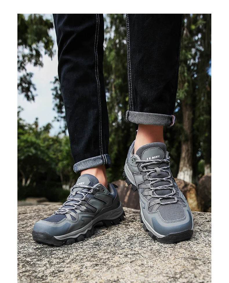 Hiking Shoes Men Women Mesh Sneakers Breathable Fashion Mountain Shoes Boy Spring Autumn Summer Work Shoes Outdoor Trekking - KICKSTART