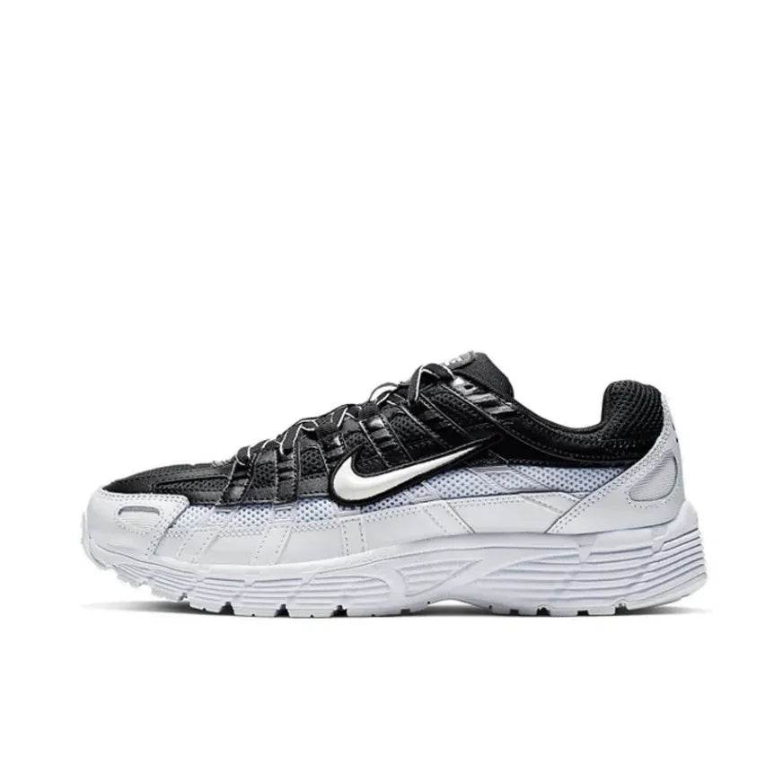 Nike P-6000 Classic Retro Running Shoes Soft Shock Absorbing Comfortable Men's and Women's Sneakers White and Blue Colours - KICKSTART