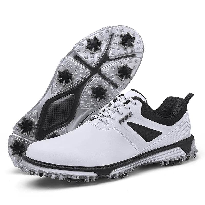 Waterproof Golf Shoes Men High quality Leather Professional Outdoor Golfing Sneakers Walking Exported To Europe And America40-47 - KICKSTART