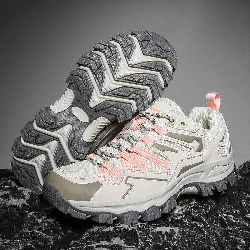 Hiking Shoes Men Women Mesh Sneakers Breathable Fashion Mountain Shoes Boy Spring Autumn Summer Work Shoes Outdoor Trekking - KICKSTART