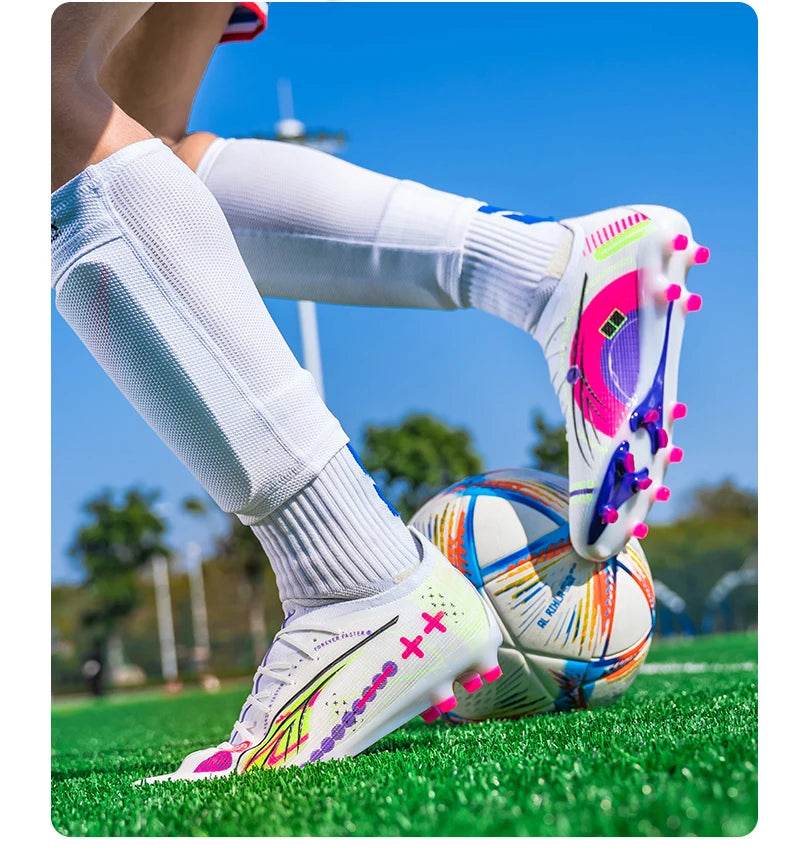 Men TF/AG Soccer Shoes Cleats Grass Training Comfortable Society Sport Wear Sneaker Football Shoes Top Quality Football Boots - KICKSTART