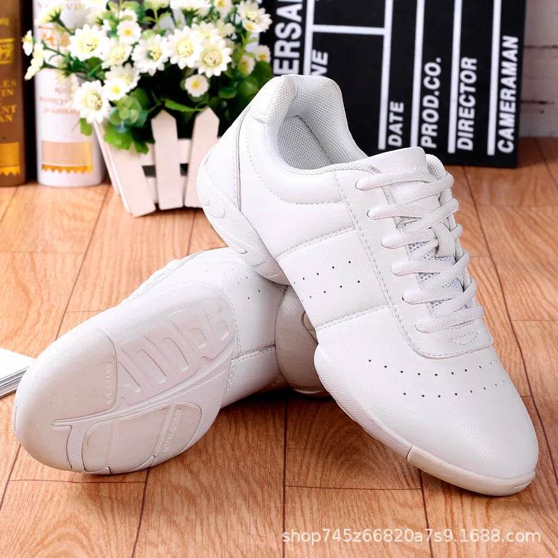 Dance Shoes Woman Men Modern Soft Outsole Jazz Sneakers Aerobics Breathable Lightweight Female Dancing Fitness Sport Shoes Solid - KICKSTART