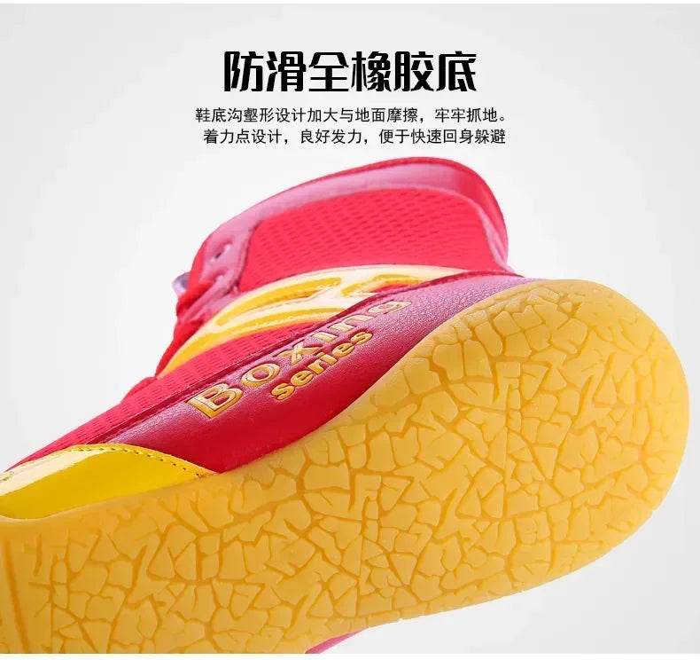 Professional Wrestling Shoes Men Women Boxing Shoes Light Weight Flighting Footwears Anti Slip Wrestling Sneakers - KICKSTART