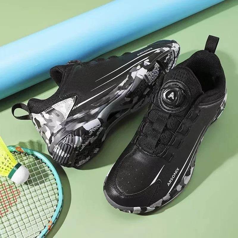 Badminton Shoes Mens Quick Lacing Indoor Sports Shoe Men Non-Slip Table Tennis Shoe Man Designer Sport Sneakers - KICKSTART