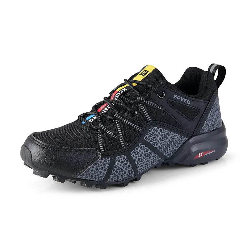 SMS New Men Shoes Sneakers Breathable Outdoor Mesh Hiking Shoes Casual Light Male Sport Shoes Comfortable Climbing Shoes - KICKSTART