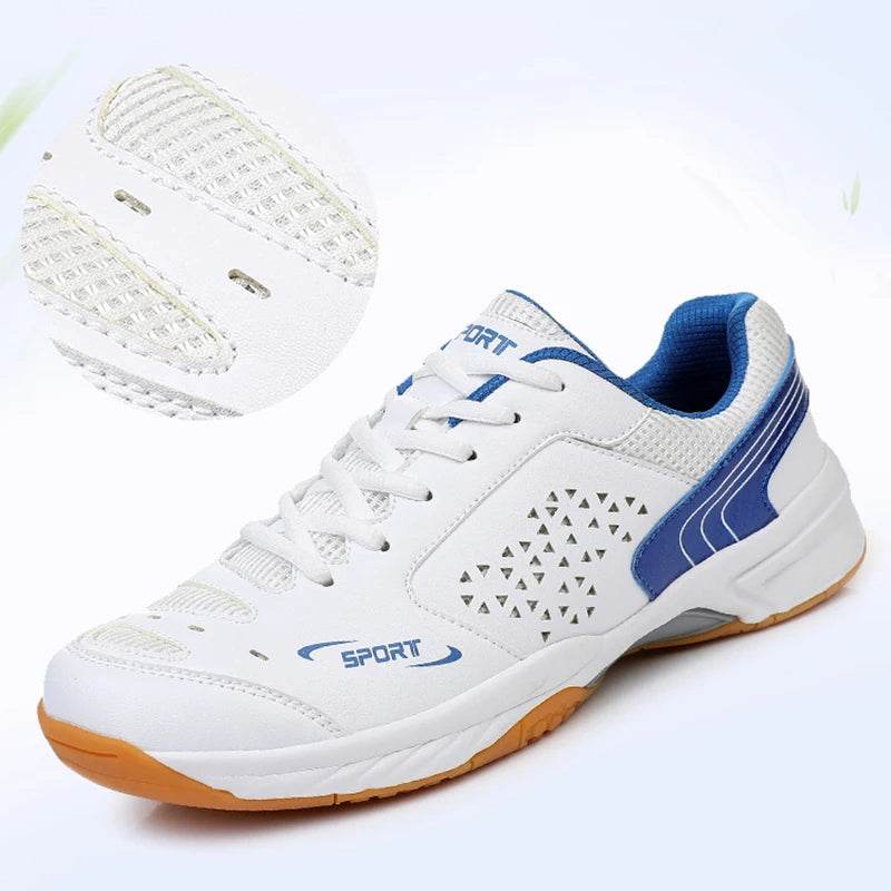 Unisex Men Women Badminton Squash Sports Shoes Ultra-light Rubber Sole Volleyball Tennis Training Sneakers - KICKSTART