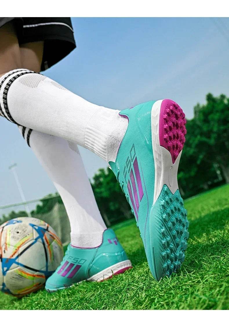 Men Soccer Shoes Society Professional Grass Training Original Football Shoes Cleats Indoor Fast Non Slip Football Field Boots - KICKSTART