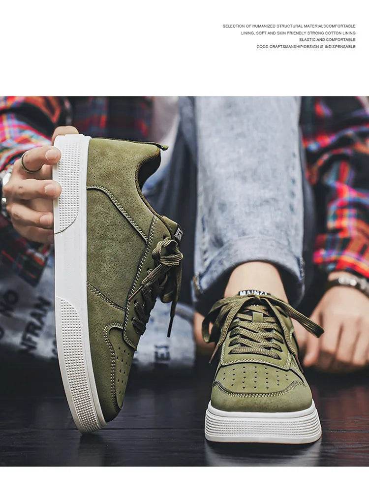 Cheap Shoes Skateboard for Men Fashion Green Low Sneakers Large Size 48 Non-slip Sports Shoes Trainers Men Zapatillas De Skate - KICKSTART