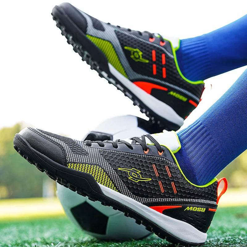 Professional Men Soccer Training Sneakers Teenage School Students Football Practice Shoes Non-slip Turf Grass Athletic Trainers - KICKSTART