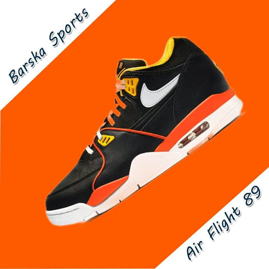 Nike New Air Flight 89 Low Lightweight Cushioning Basketball Shoes Man sneakers autumn Casual and comfortable sneakers black - KICKSTART