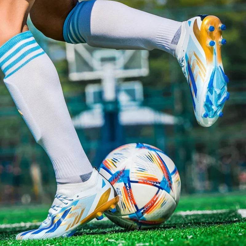 Original New Men Football Shoes Professional Grass Training TF/FG Soccer Shoes Society Cleats Indoor Fast Football Field Boots - KICKSTART