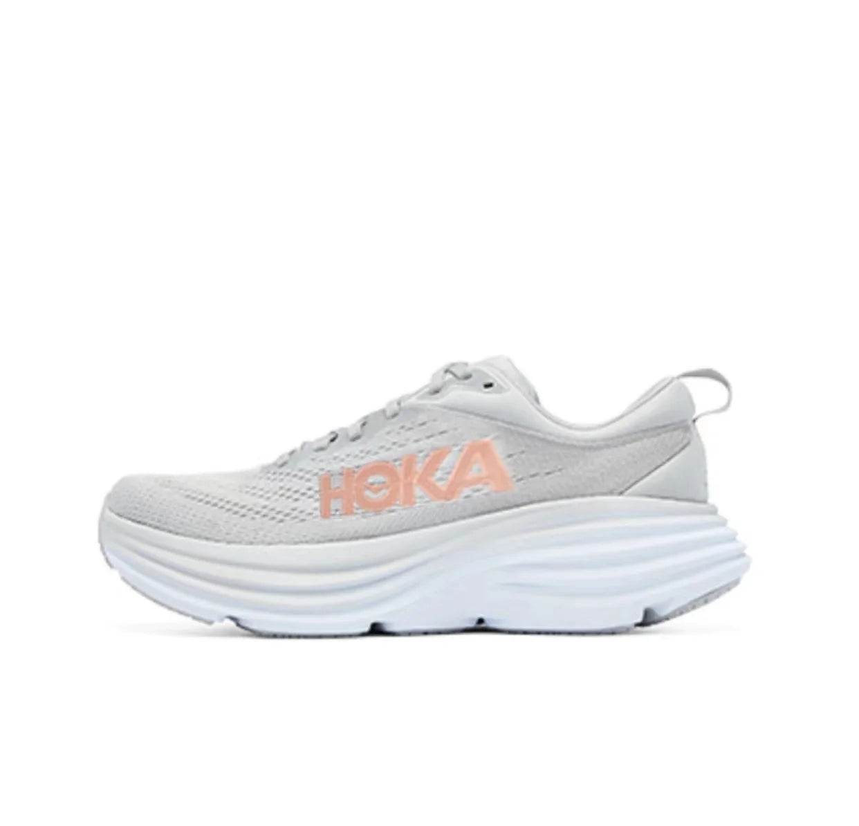 Hoka One One Sport Running Shoes Bondi8 Anti Slip Cushioning Road Runs Shoes Men Sport Shoes Lifestyle Outdoor Sneaker Women - KICKSTART