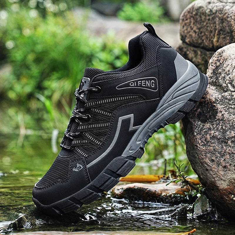 Hiking Shoes Men Women Mesh Sneakers Breathable Fashion Mountain Shoes Boy Spring Autumn Summer Work Shoes Outdoor Trekking - KICKSTART