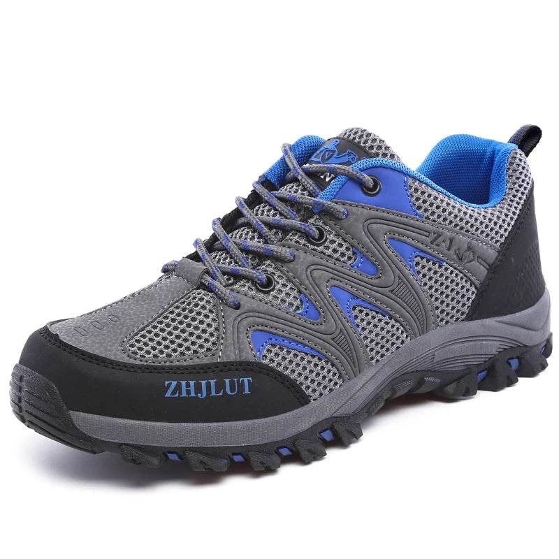 Hiking Shoes Men Women Mesh Sneakers Breathable Fashion Mountain Shoes Boy Spring Autumn Summer Work Shoes Outdoor Trekking - KICKSTART