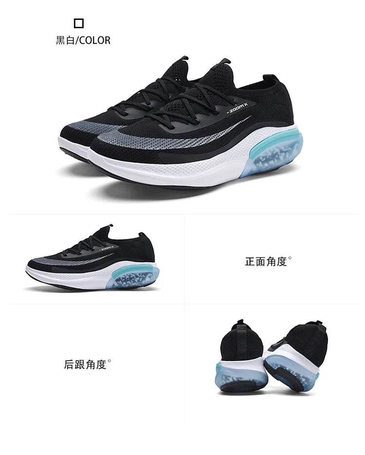 Men Shoes with Luxurious Design Breath Mesh Sneakers Thick Sole Cushioning Couple Casual Shoes Women Outdoor Fitness Runn Shoes - KICKSTART