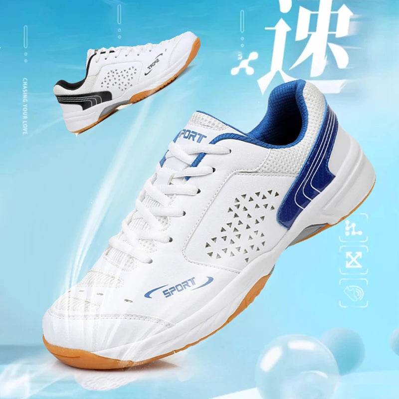 Unisex Men Women Badminton Squash Sports Shoes Ultra-light Rubber Sole Volleyball Tennis Training Sneakers - KICKSTART