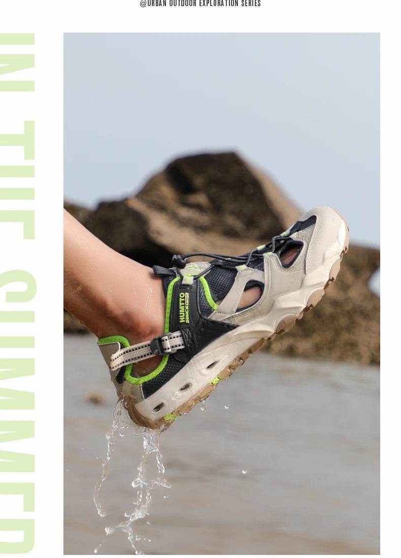 HUMTTO Summer Hiking Shoes for Men Outdoor Trekking Sneakers Women Climbing Sport Walking Mens Female Shoes Water Beach Sandals - KICKSTART