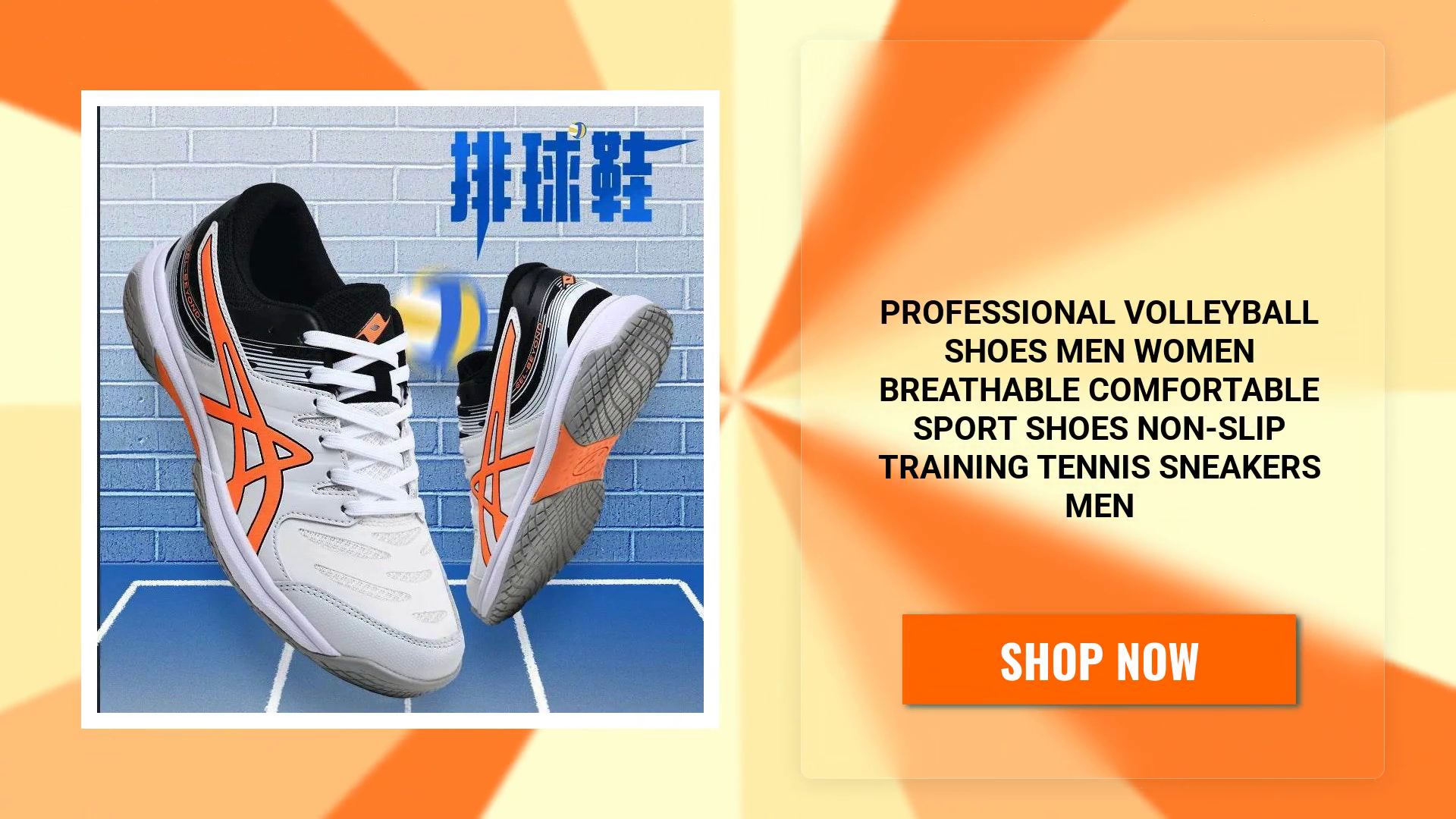 Professional Volleyball Shoes Men Women Breathable Comfortable Sport Shoes Non-slip Training Tennis Sneakers Men by@Outfy