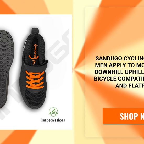 Sandugo Cycling Shoes for Men Apply to Mountain Bike Downhill Uphill and Indoor Bicycle Compatible With SPD and FlatPedal by@Outfy